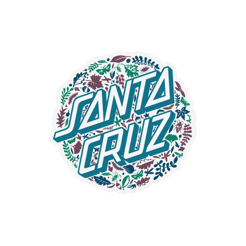 Santa Cruz Foliage 3″ Sticker