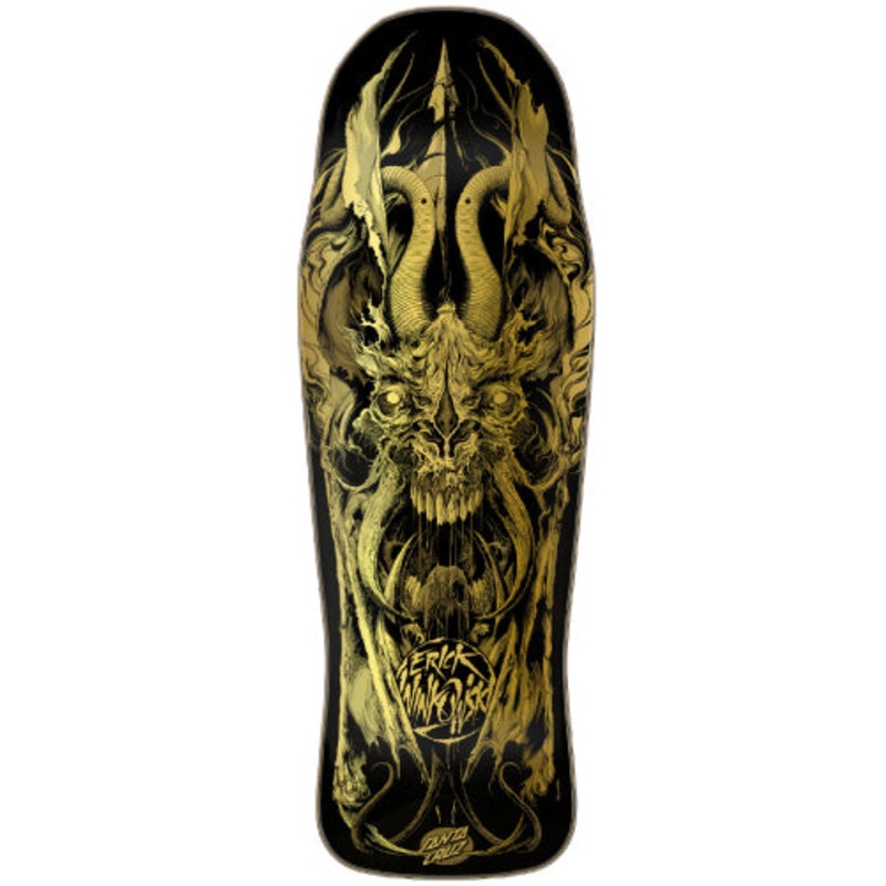 Santa Cruz Winkowski Primeval Shaped Gold Skateboard Deck 10.34″ 10.34″