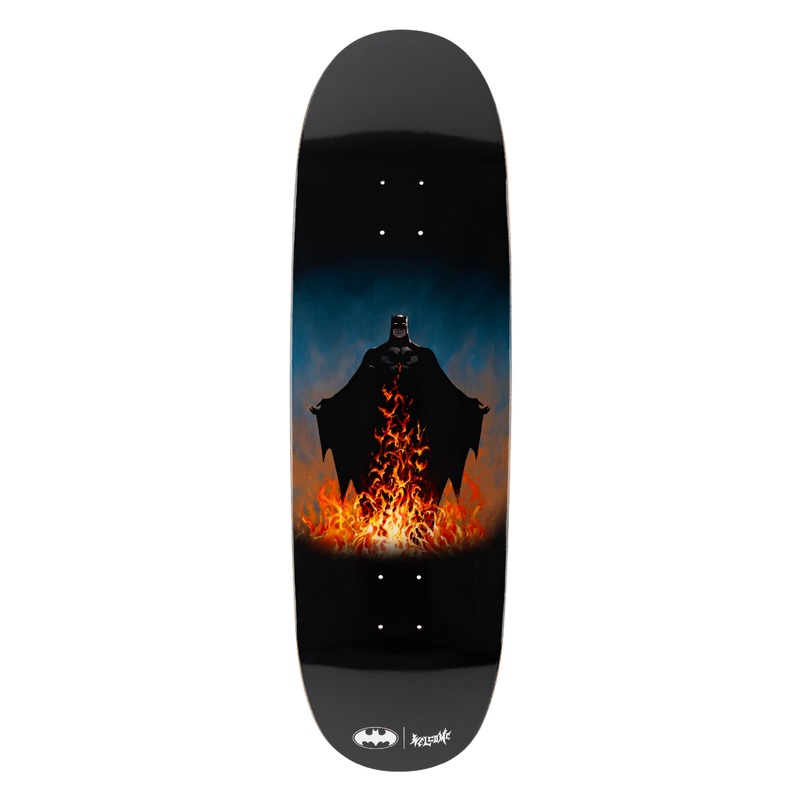 Welcome Bat Flames on Boline 2.0 Black Deck 9.5″ 9.5