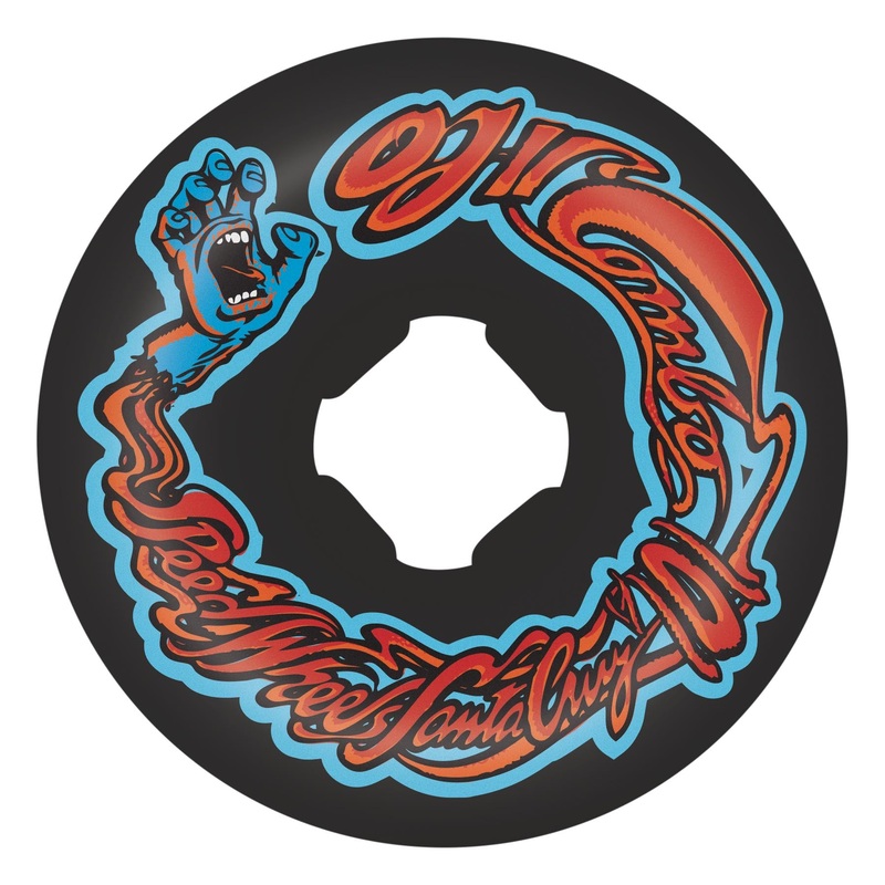 56mm Screaming Hand Original 101a Chubbies OJ Skateboard Wheels Black 56mm