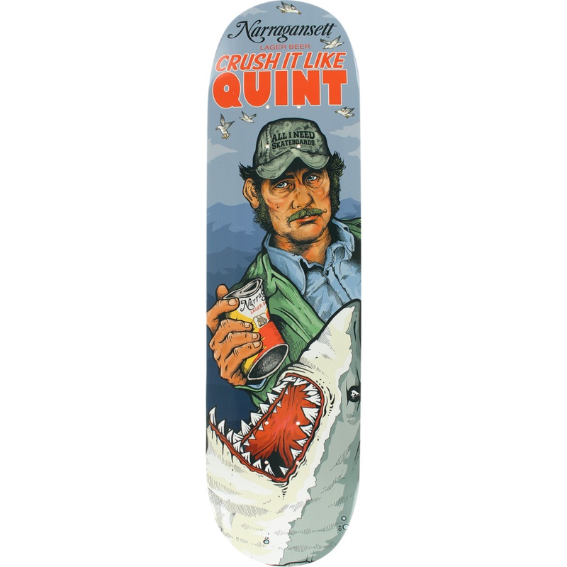 ALL I NEED X NARRAGANSETT BEER CRUSH IT SKATE DECK-8.25