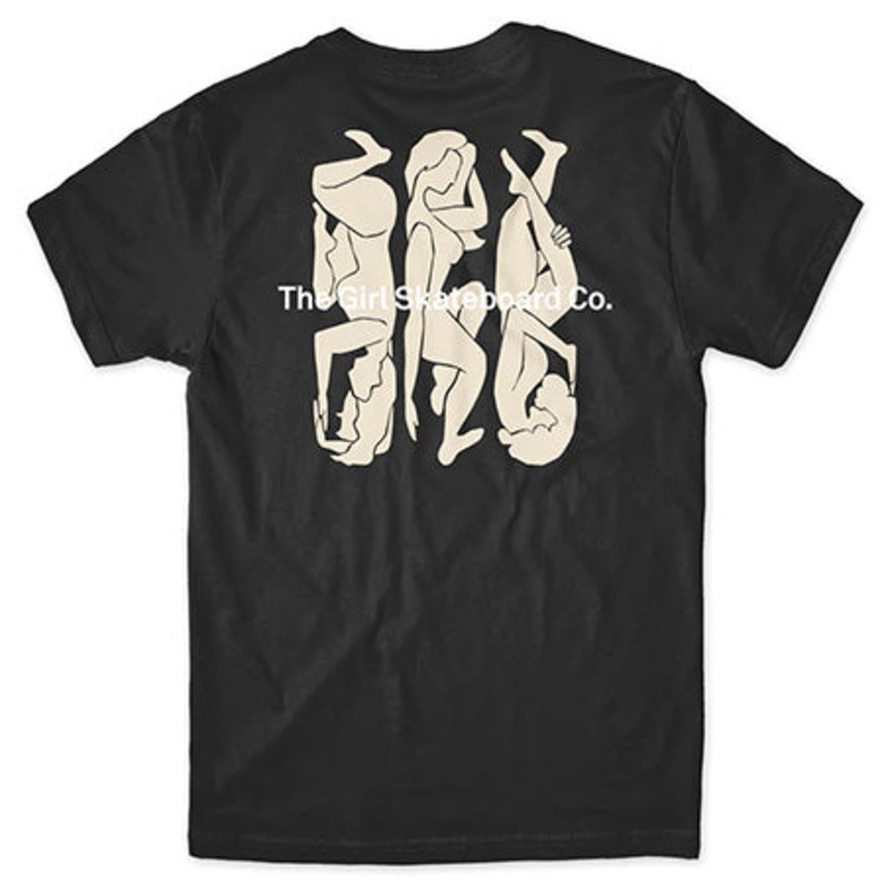 Girl Contour Curves T Shirt Black Extra Large