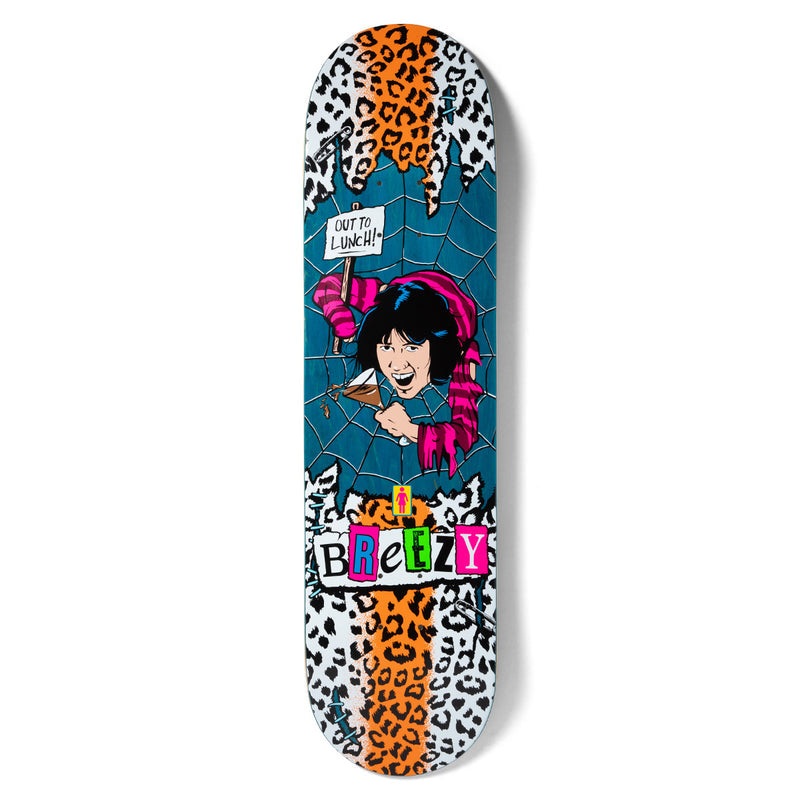 GIRL GEERING “OUT TO LUNCH” 8″ SKATEBOARD DECK