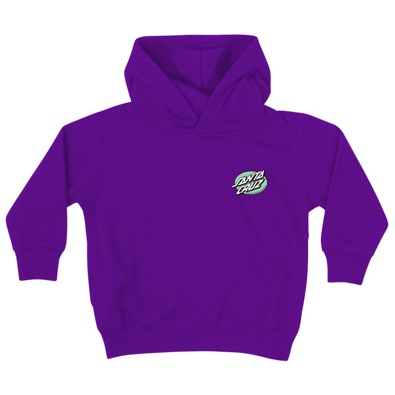 Oval Dot Youth Pullover Hoodie (Purple) 2T