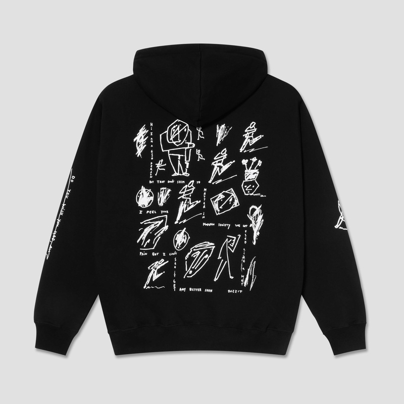 Polar Dave Sad at Times Hood Black X-Small