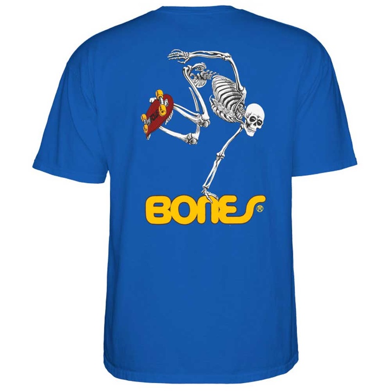 Powell Peralta Sk8board Youth Skeleton Short Sleeve T-Shirt Small Blue