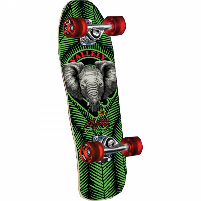 Powell Peralta Valley Baby Elephant Mini 8.0″ Green/Black Skateboard