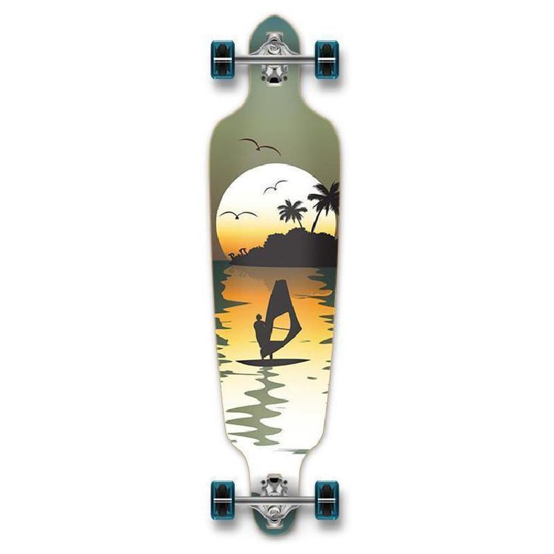 Punked Green Surfer Drop Through 40″ Longboard Complete