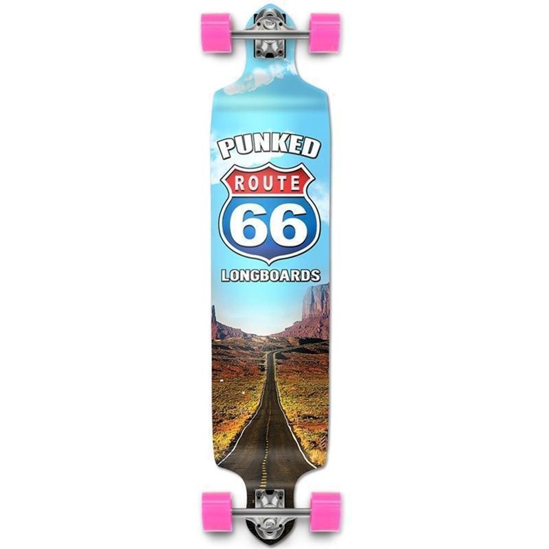 Route 66 Punked The Run Drop Down Longboard 41″ Complete