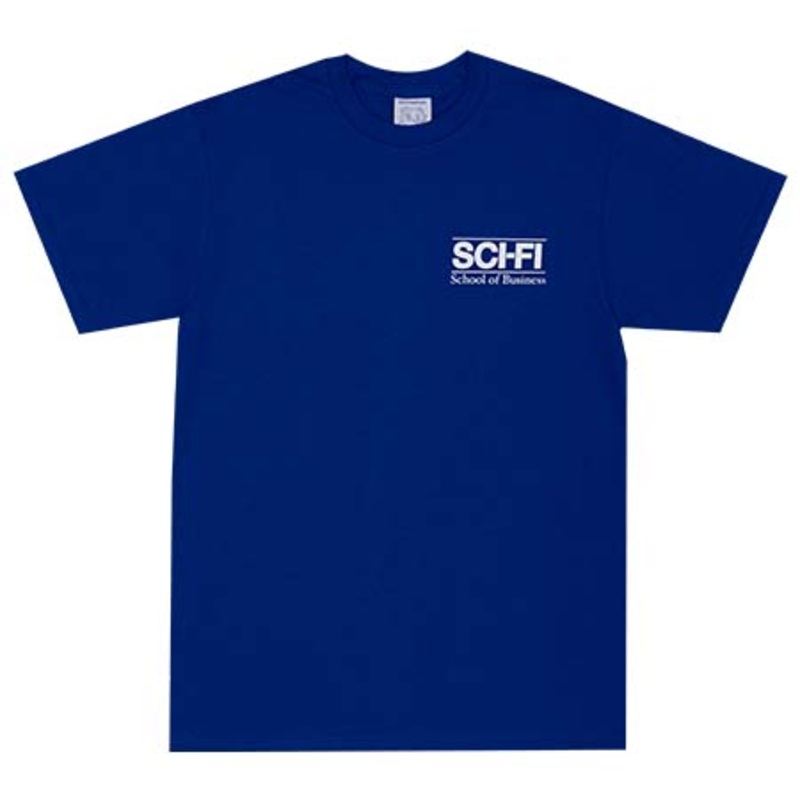 Sci-Fi Fantasy Business School T Shirt Royal Small