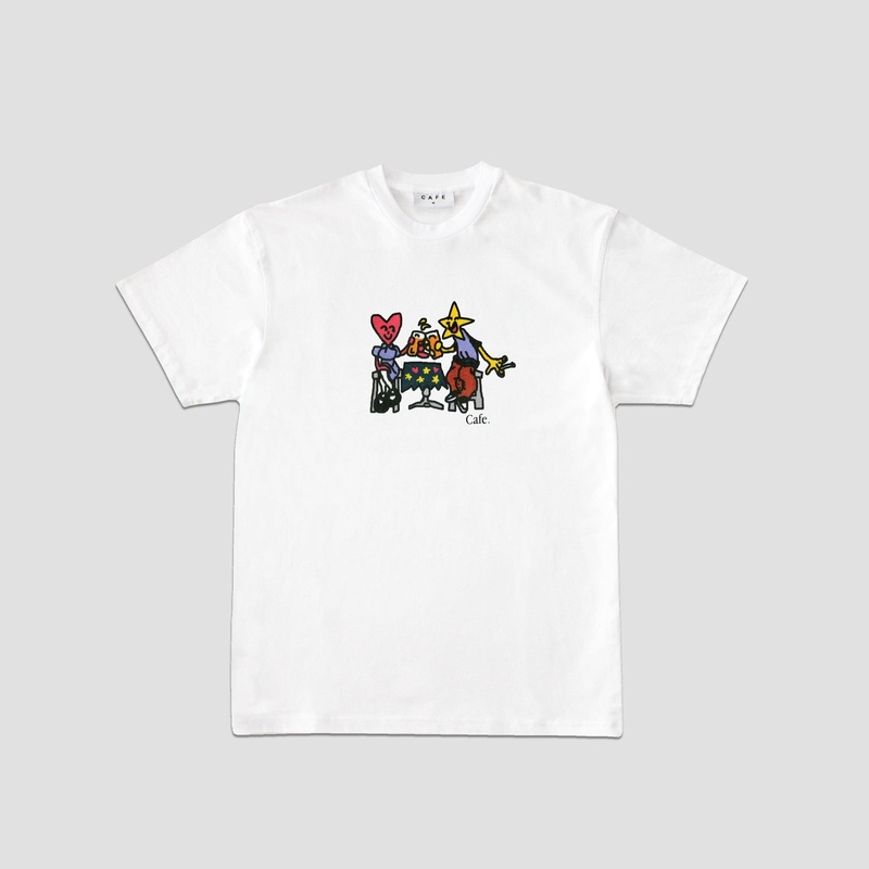 Skateboard Cafe “Cheers” T-Shirt White Small