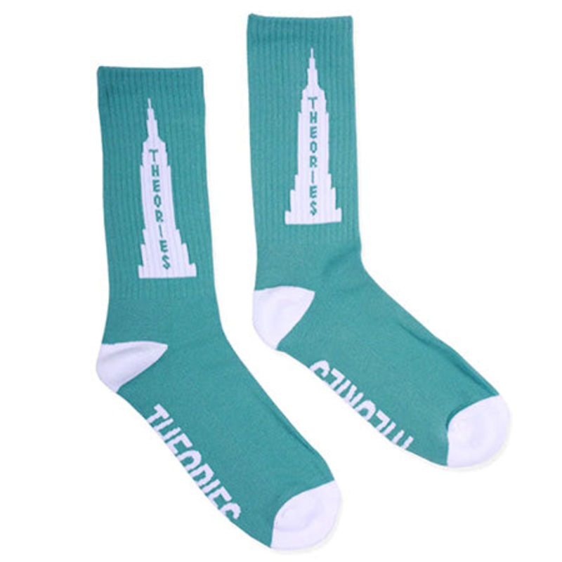 Theories Empire Crew Socks Seafoam One size fits all