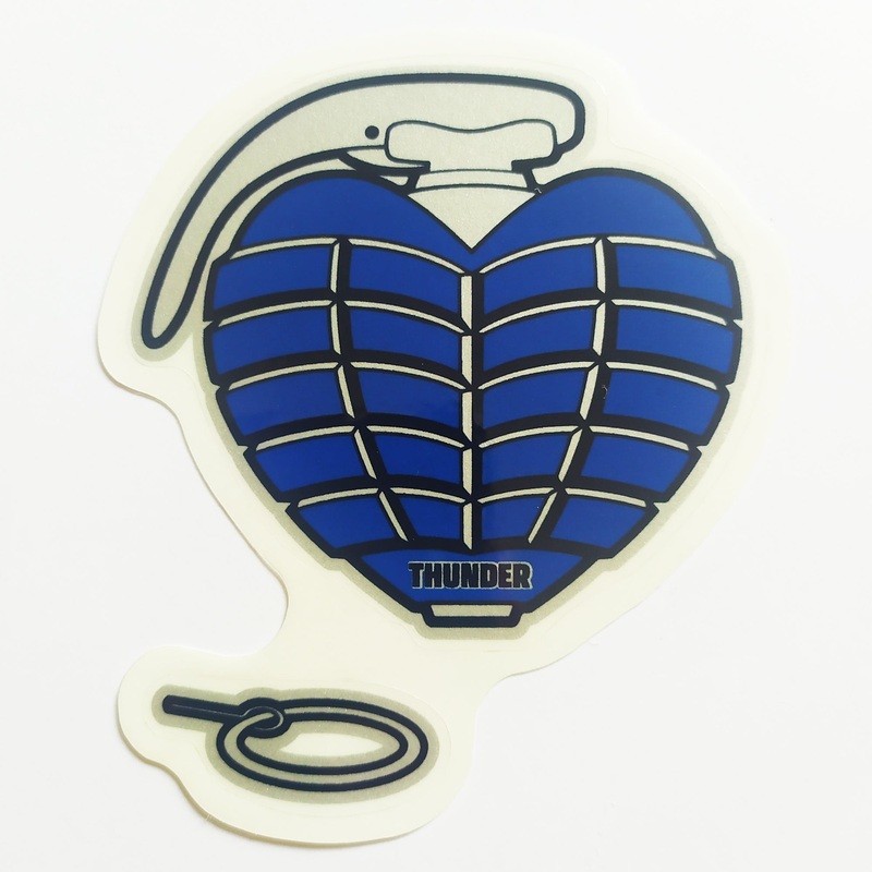 Thunder Trucks OG Grenade Skateboard Sticker – Blue