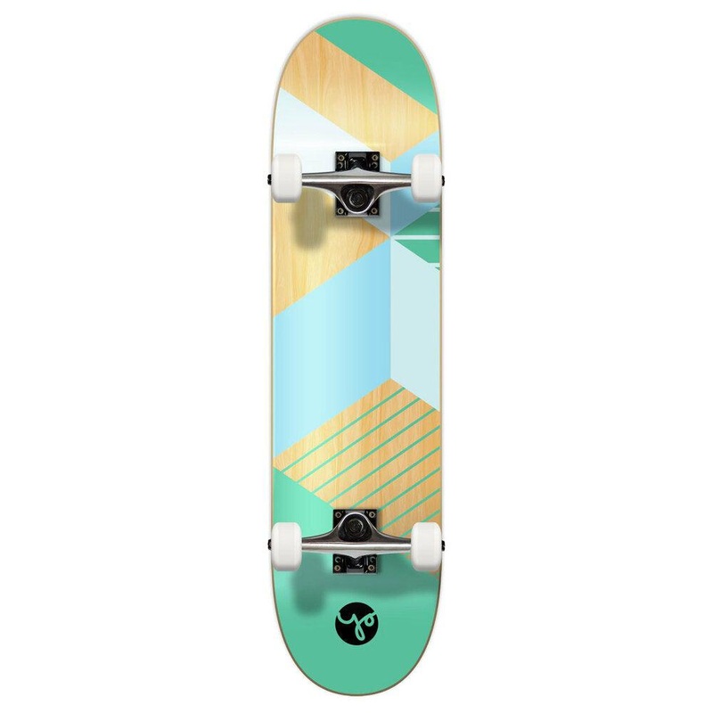 Yocaher Geometric Green 7.75″ Skateboard – Geometric Series Complete