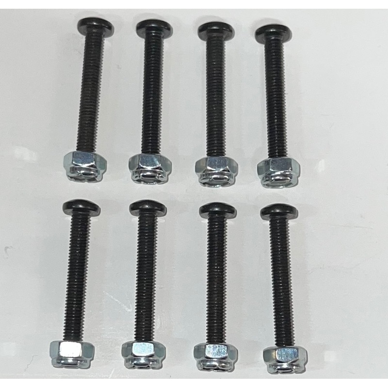 1.5 Pan Head Hardware FibreFlex Skateboard Bolts – BLACK