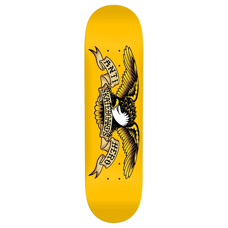 Anti Hero DBX Eagle Black Yellow Deck 8.25