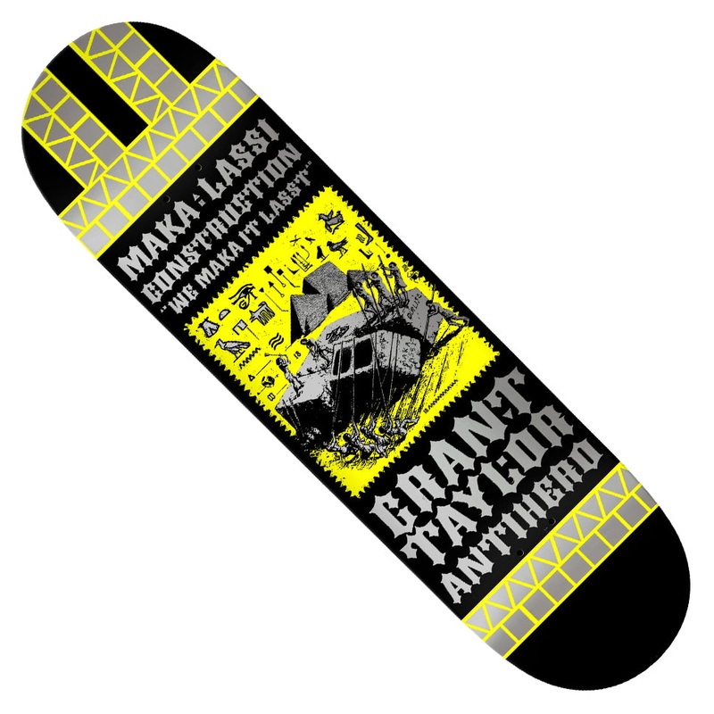 Anti-Hero Grant Taylor Maka Lassi Concrete Deck Black 8.75 x 32.5 WB:14.62