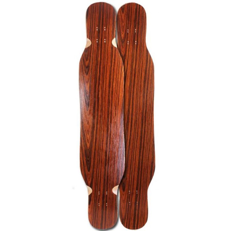 Blank 48″ Double Kick Cherry Dancing Longboard Deck Cherry Wood