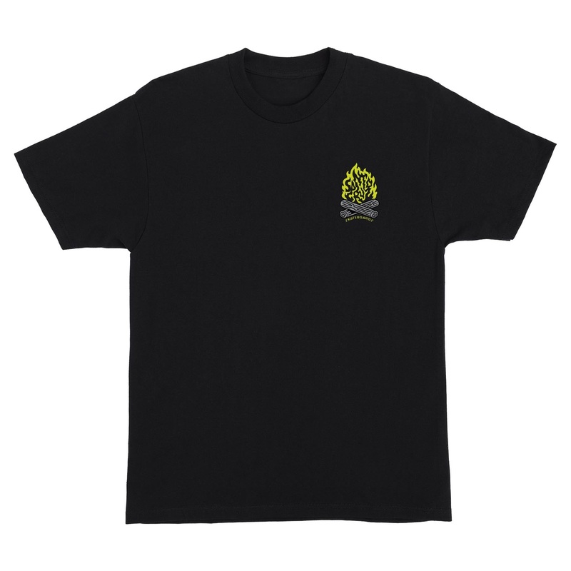 Campfire Mens Santa Cruz T-Shirt Black S