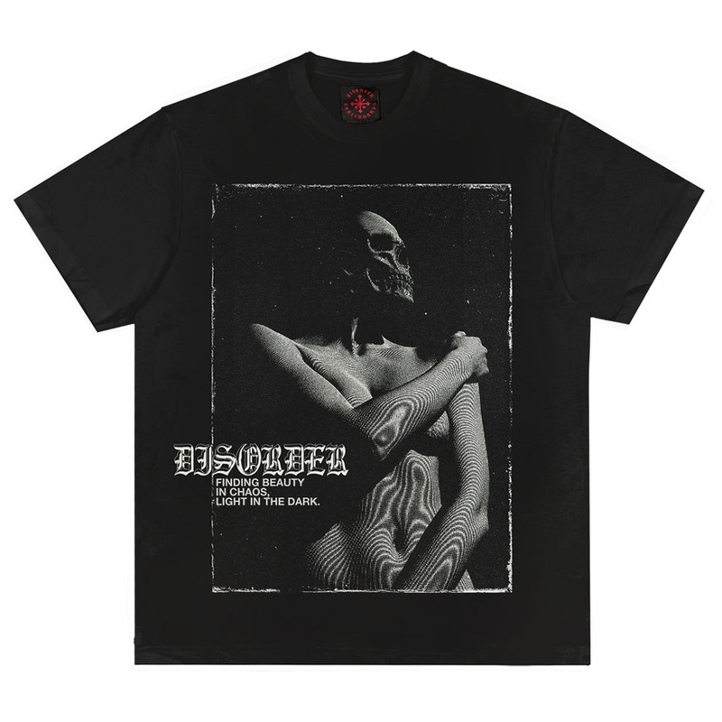Disorder Skateboards Light In The Dark T Shirt Black Medium