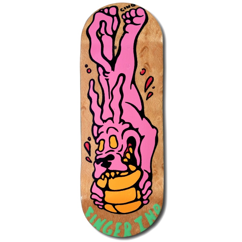 Finger Industries x Cino Dog 34mm Fingerboard Deck 34mm