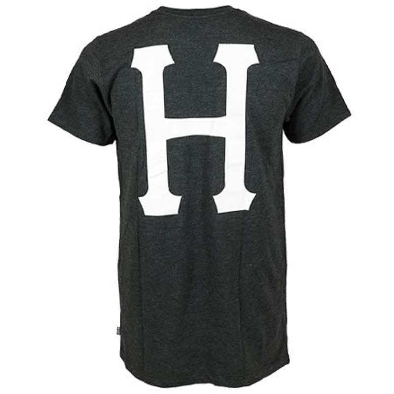 HUF Classic H Pocket T Shirt Denim Heather Medium