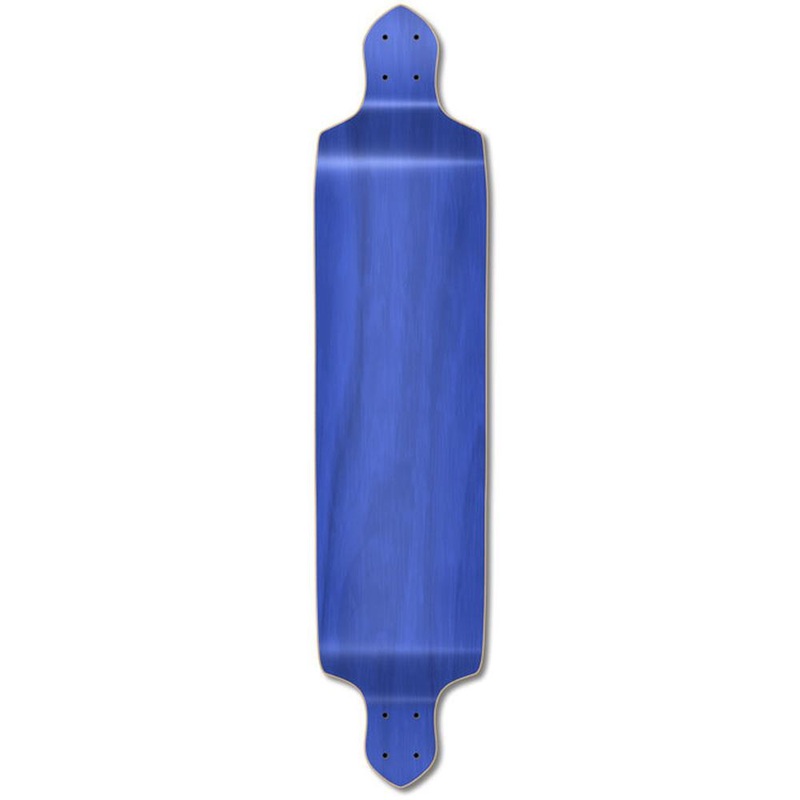 Punked Drop Down Blank Longboard Deck – Stained Blue Deck