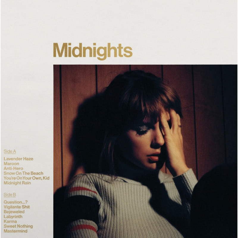 Taylor Swift  Midnights (Mahogany Marbled Color Vinyl) LP Record
