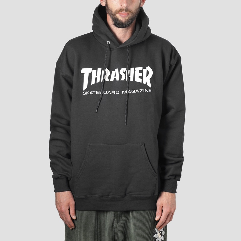 Thrasher Mag Logo Hood Black X-Large