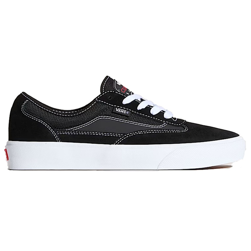 Vans Skate Curren Caples Black White Shoes Gum Black/ White 7