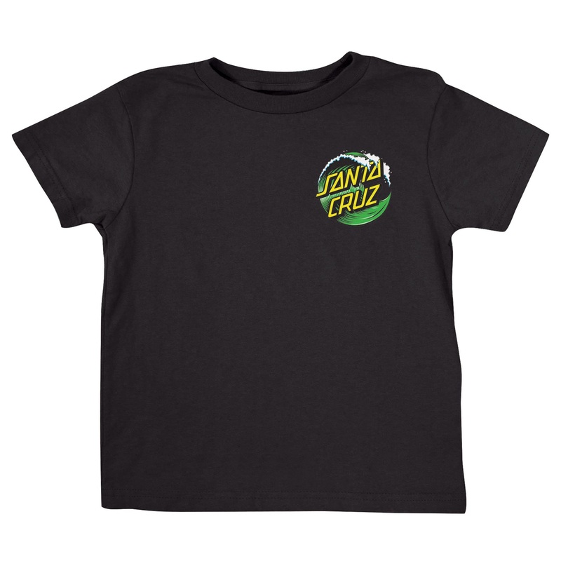 Wave Dot Kids Santa Cruz T-Shirt Black 18 Mos