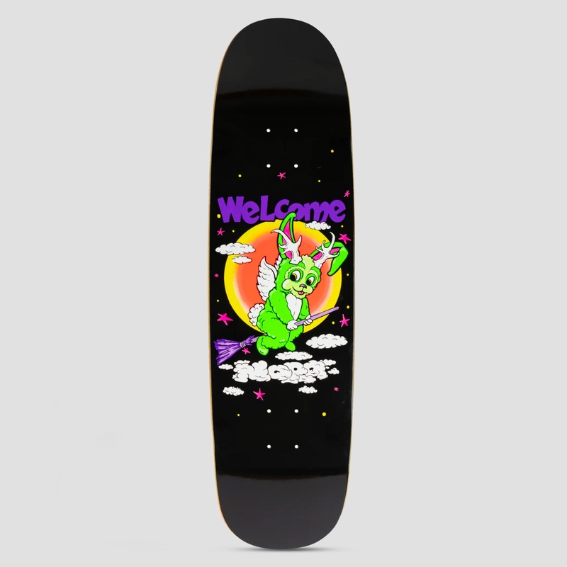 Welcome 8.8 Full Moon Nora Pro Model on Sphynx Skateboard Deck Black