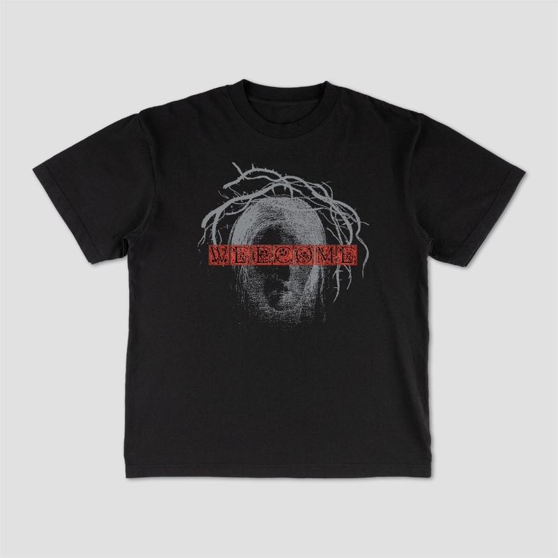 Welcome Redacted T-Shirt Black Small