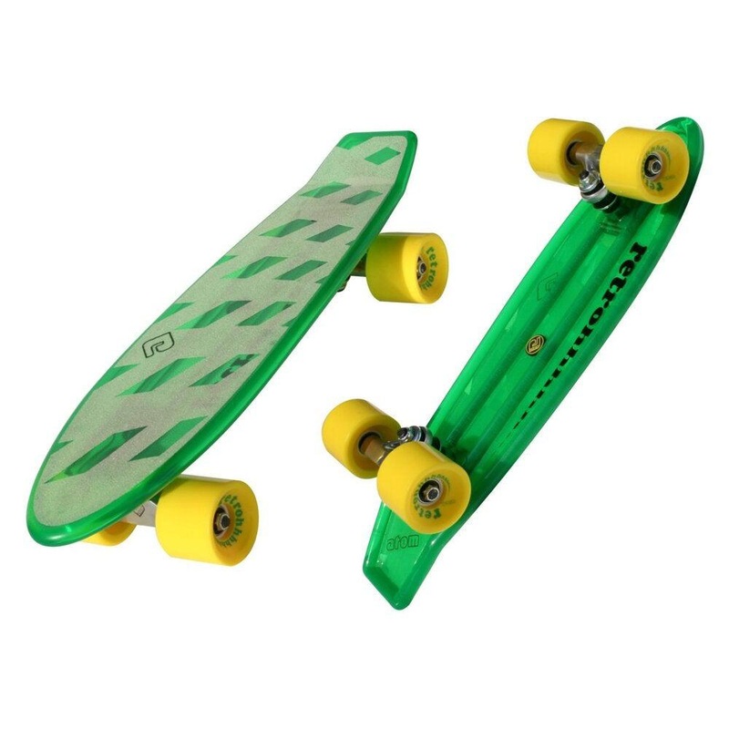 Atom 21″ Mini Retro Green Skateboard Complete