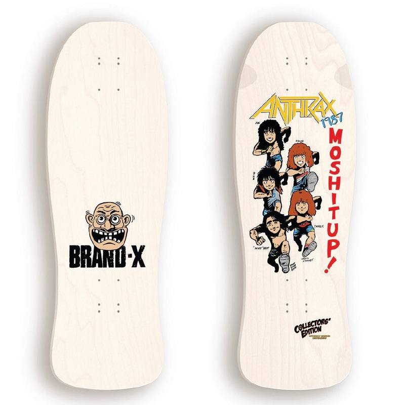Brand-X Anthrax 1987 Skateboard Deck Purple Stain (Dark Slide Exclusive Colorway LTD of 25)