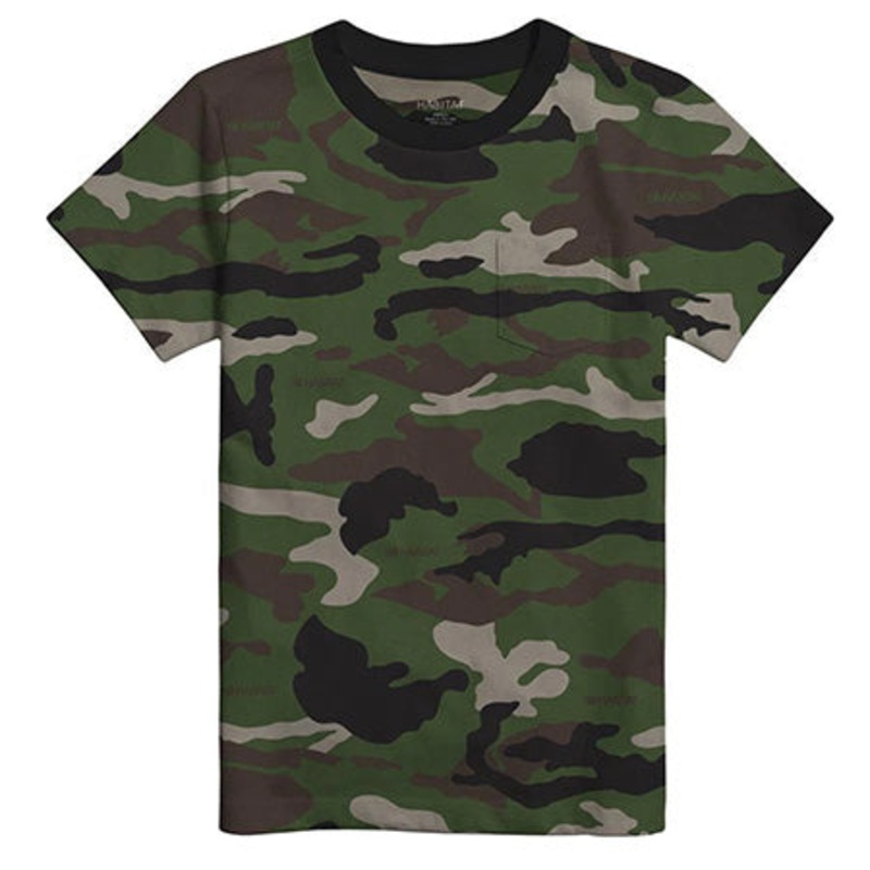 Habitat Blend In Pocket T Shirt Camo/ Black Small