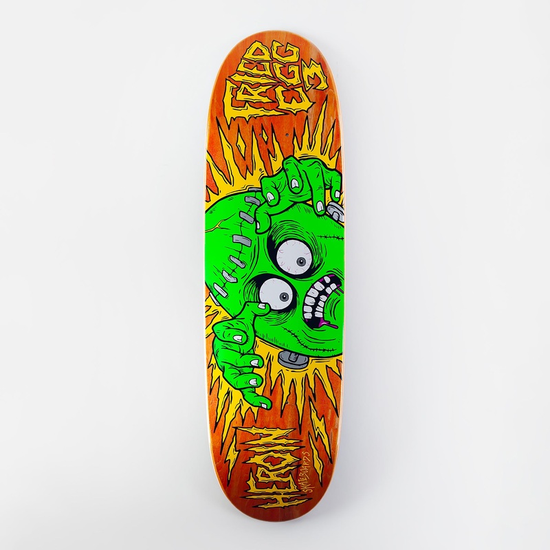 Heroin 8.9″ Fried Egg Deck – Orange Stain 8.9″