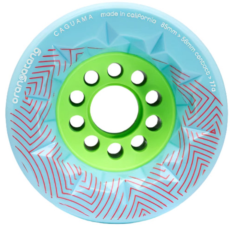 Orangatang Caguama Wheels Blue 85MM 77A 85mm