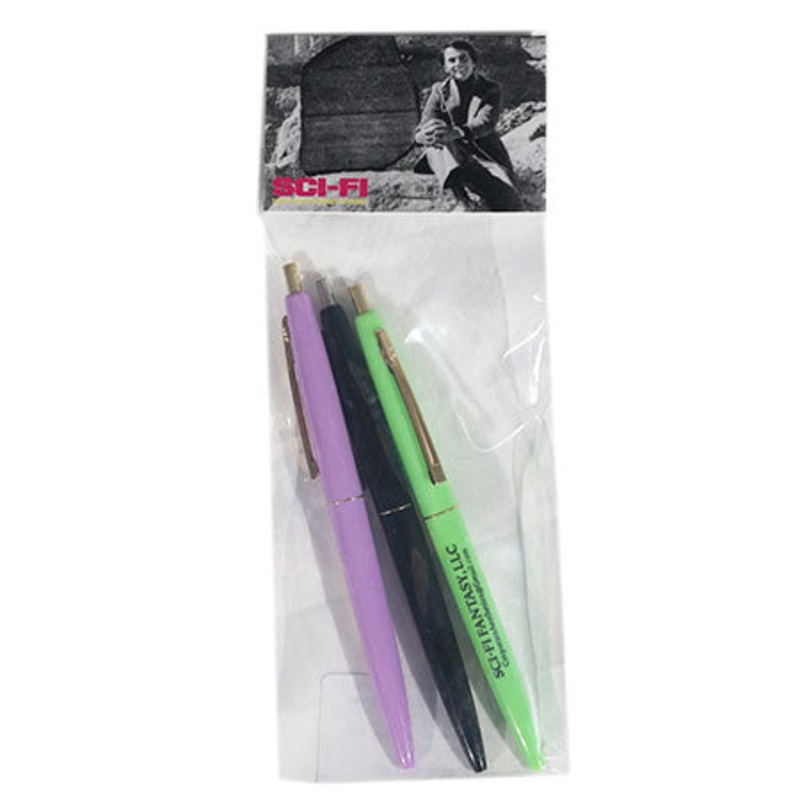Sci-Fi Fantasy 3 Pack Click Pens Black/ Purple/ Green One size fits all