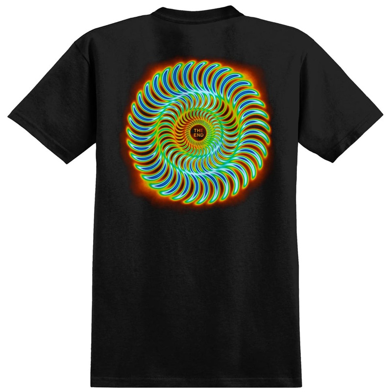 Spitfire Radioactive Swirl T Shirt Black Small