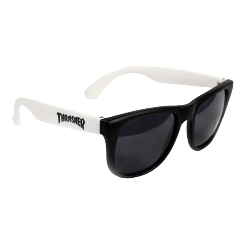 Thrasher Logo Sunglasses Black/White OS