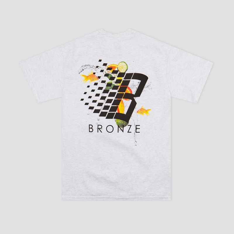 Bronze Citrus Logo T-Shirt Ash Grey Small