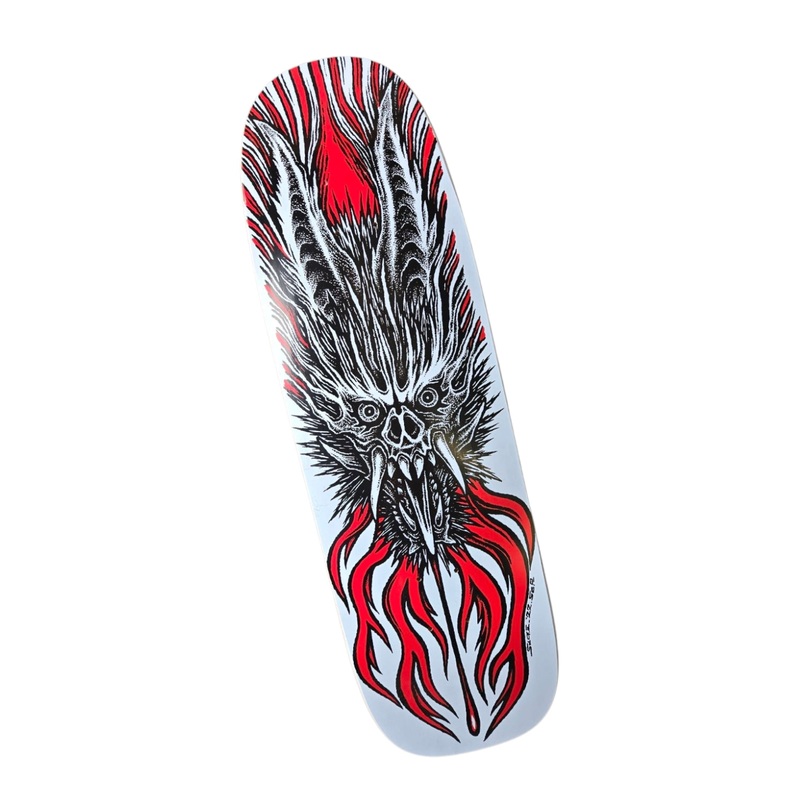 Demon Skateboard Deck 32″ x 9.5″ – RED BLACK WHITE