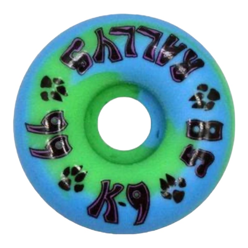 DogTown K-9 Rallys Wheels – 58mm x 99a – Blue / Green Swirl 58mm