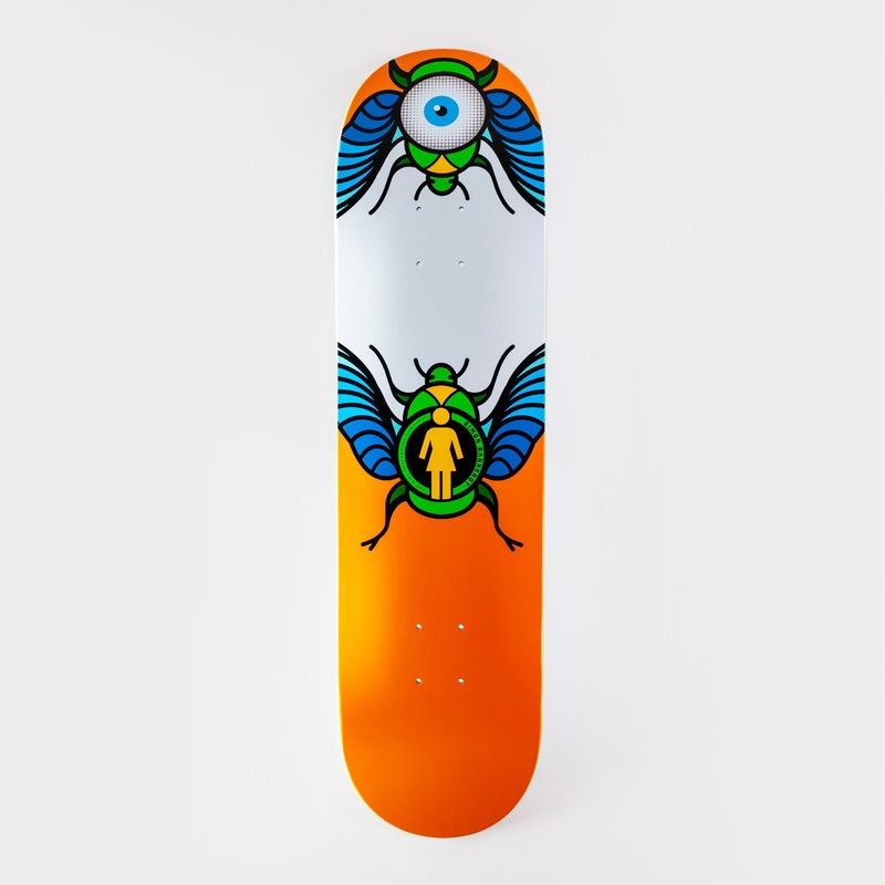 Girl 8.25″ Beetle Bum Simon Bannerot Deck – Yellow