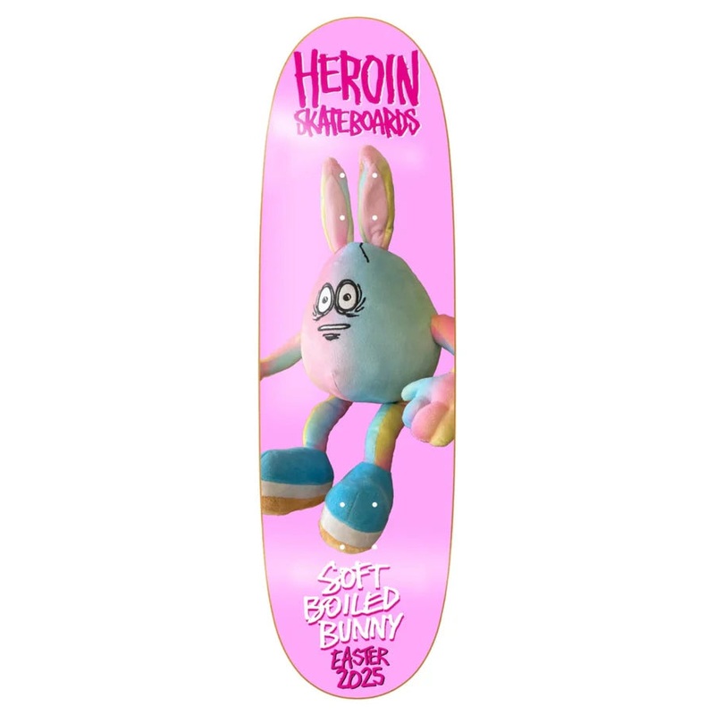 Heroin Soft Boiled Bunny 9.125″ Skateboard Deck