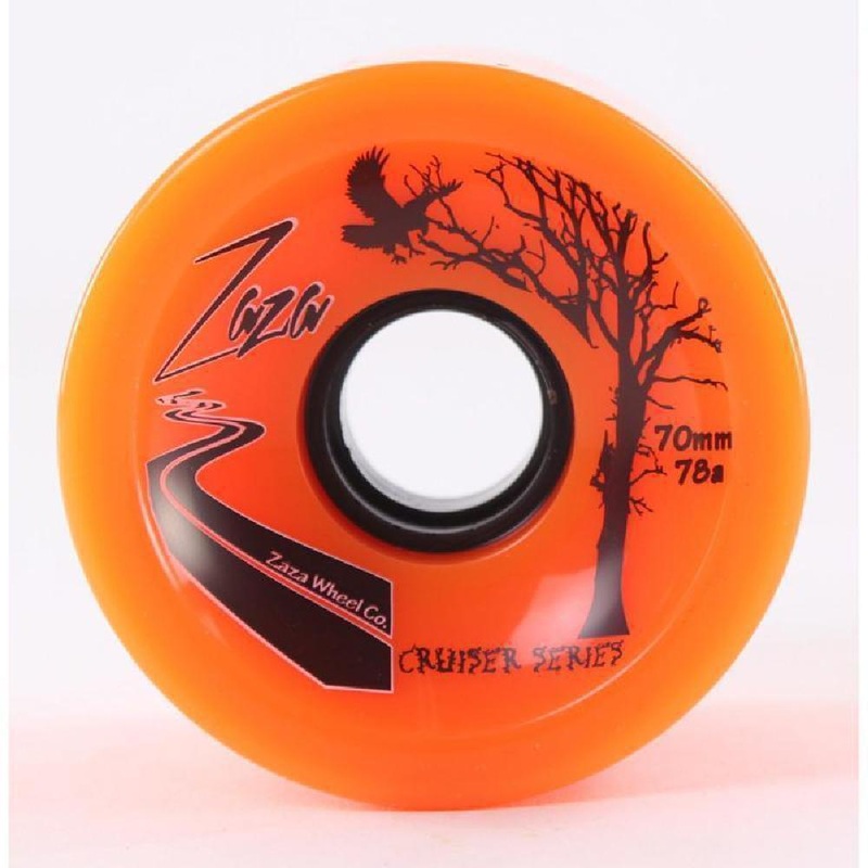 Orange Zaza Cruiser Longboard Wheels 70mm 78a