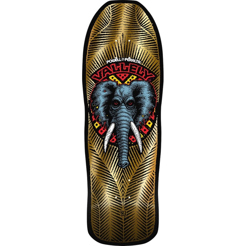 POWELL MIKE VALLELY ELEPHANT GOLD FOIL SHAPED DECK 10.0 X 30.0