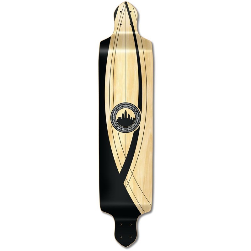 Punked Drop Down Longboard Deck – Crest Onyx Deck