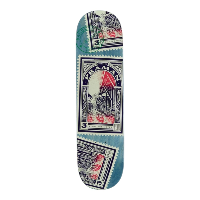REAL PRAMAN AIRMAIL FULL SE 8.25″ SKATEBOARD DECK ASSORTED STAINS 8.25